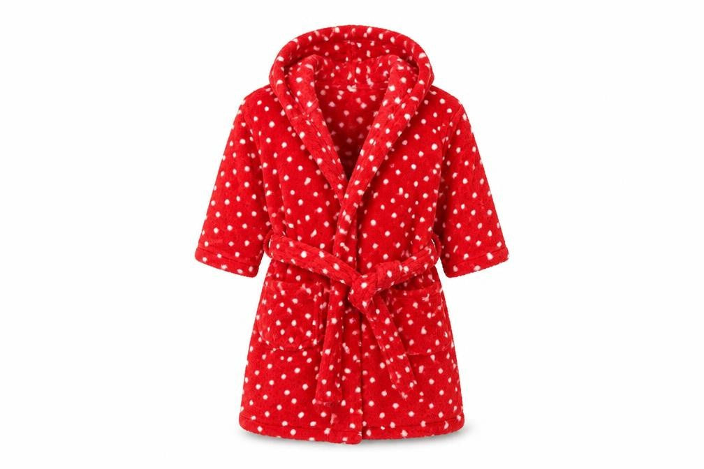 NEXT Girls Red Polka Dot  Capri Robe Size 2-3 Years
