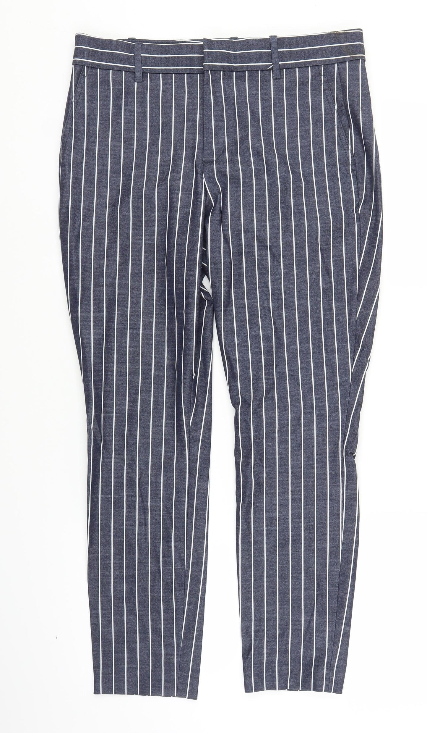Gap Womens Black Striped  Trousers  Size 10 L26 in