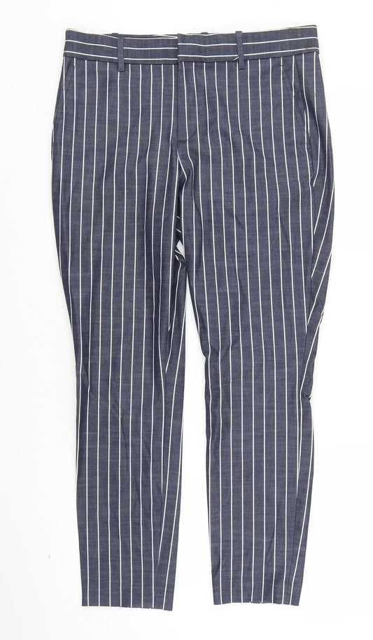 Gap Womens Black Striped  Trousers  Size 10 L26 in