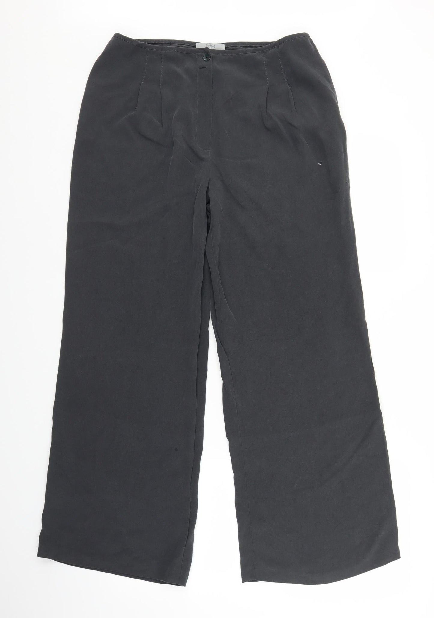 Marks and Spencer Womens Grey   Trousers  Size 12 L29 in