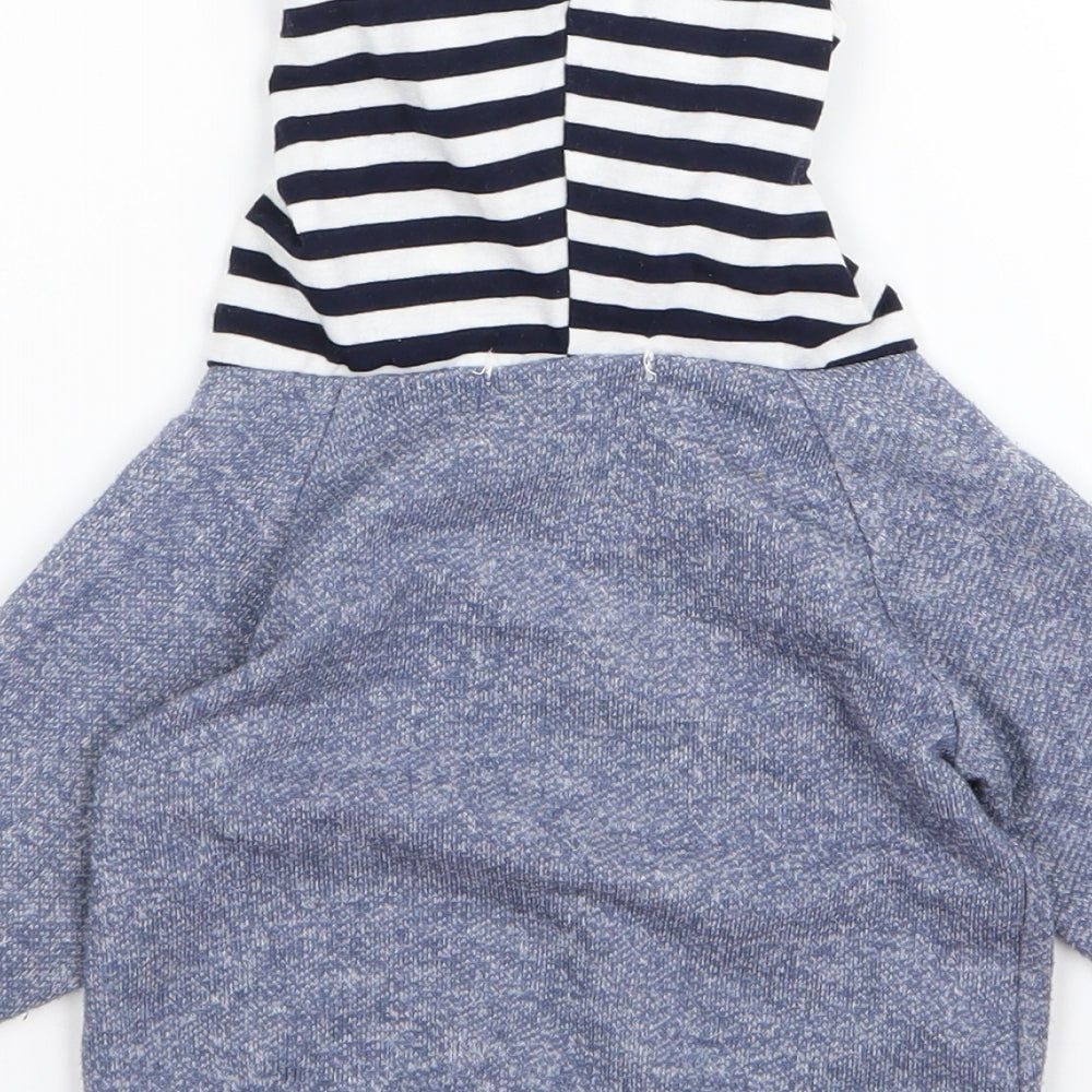 Preworn Boys Blue   Pullover Hoodie Size 3 Years