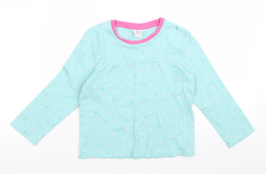 Mini Club Girls Blue   Basic T-Shirt Size 5 Years  - snowflake