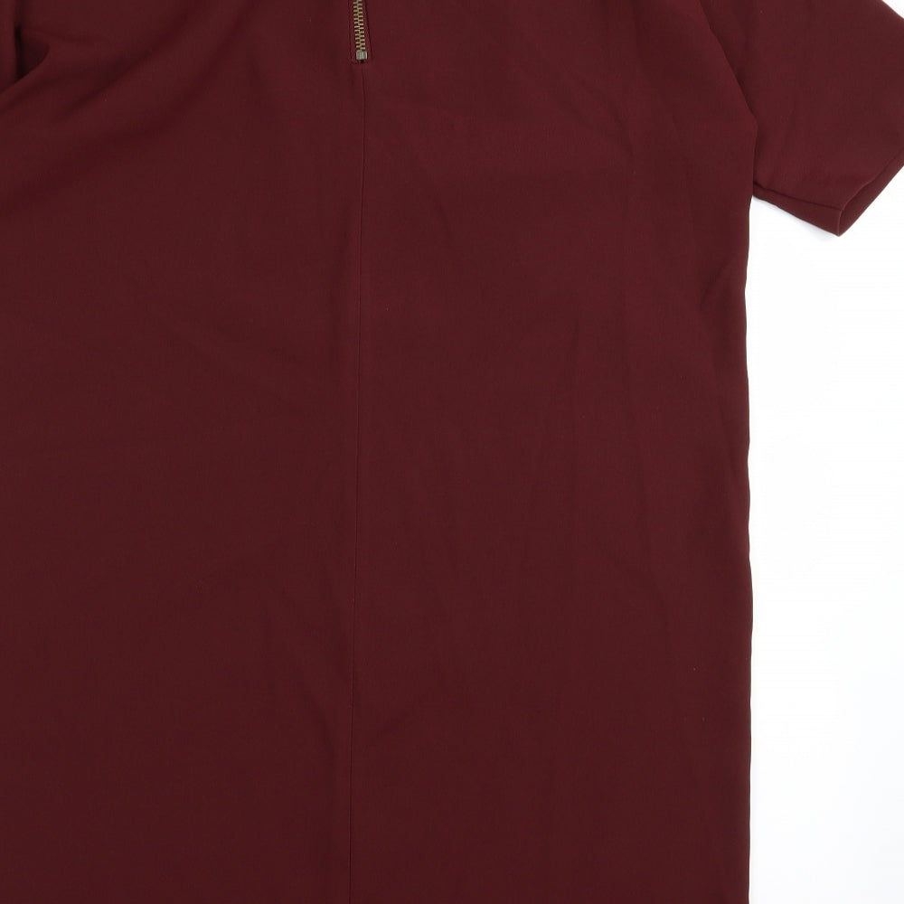 Topshop Womens Red   Pencil Dress  Size 10