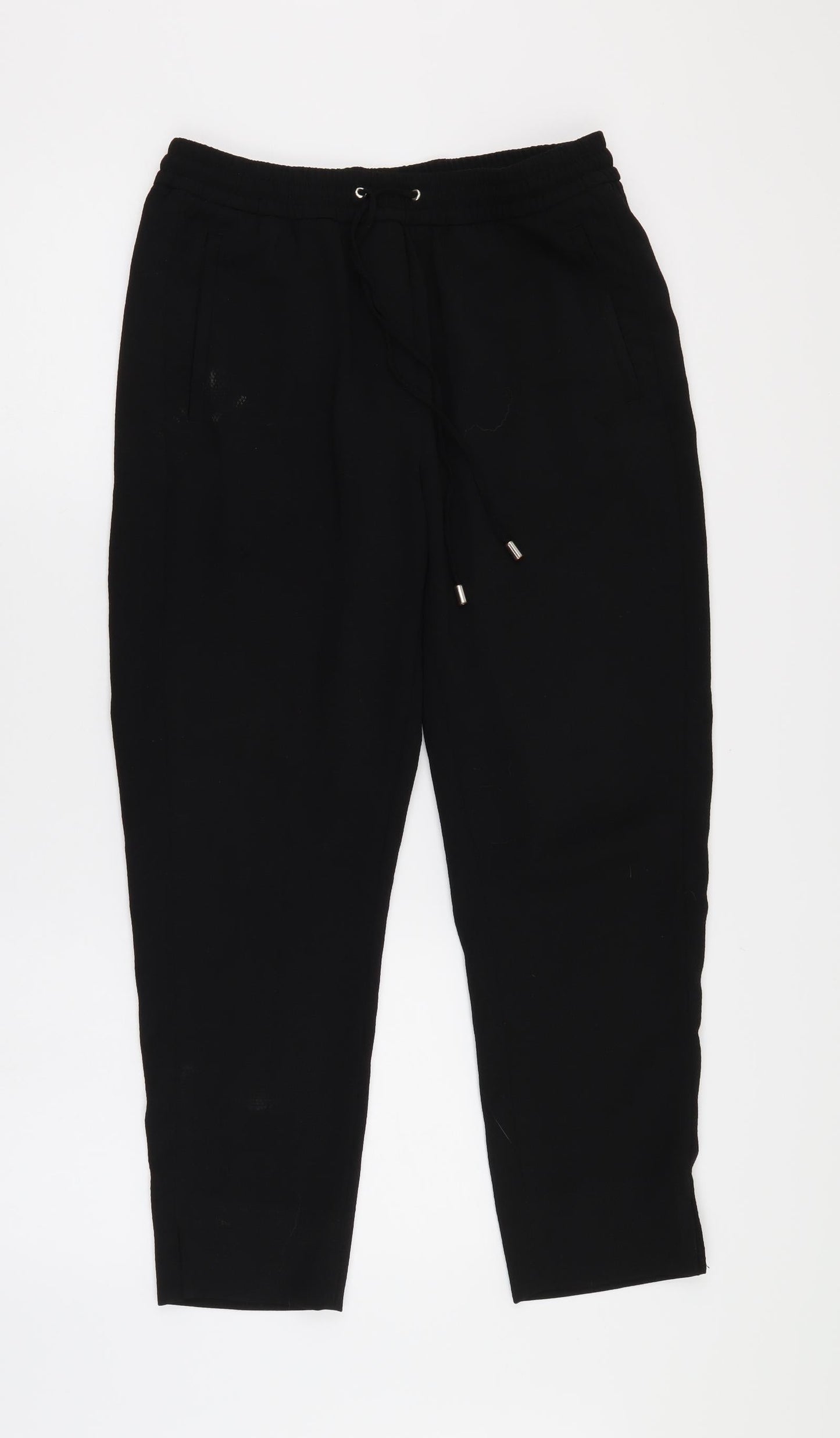 H&M Womens Black   Trousers  Size 38 L25 in