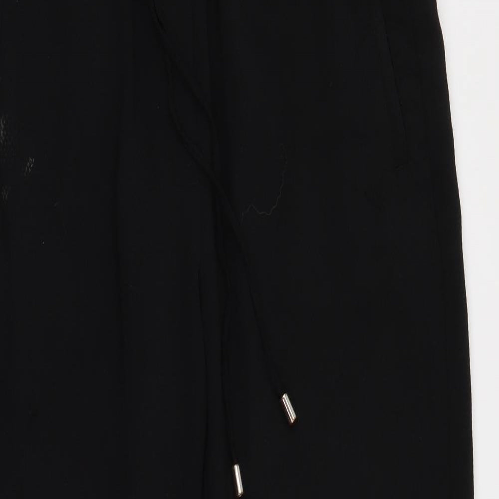 H&M Womens Black   Trousers  Size 38 L25 in