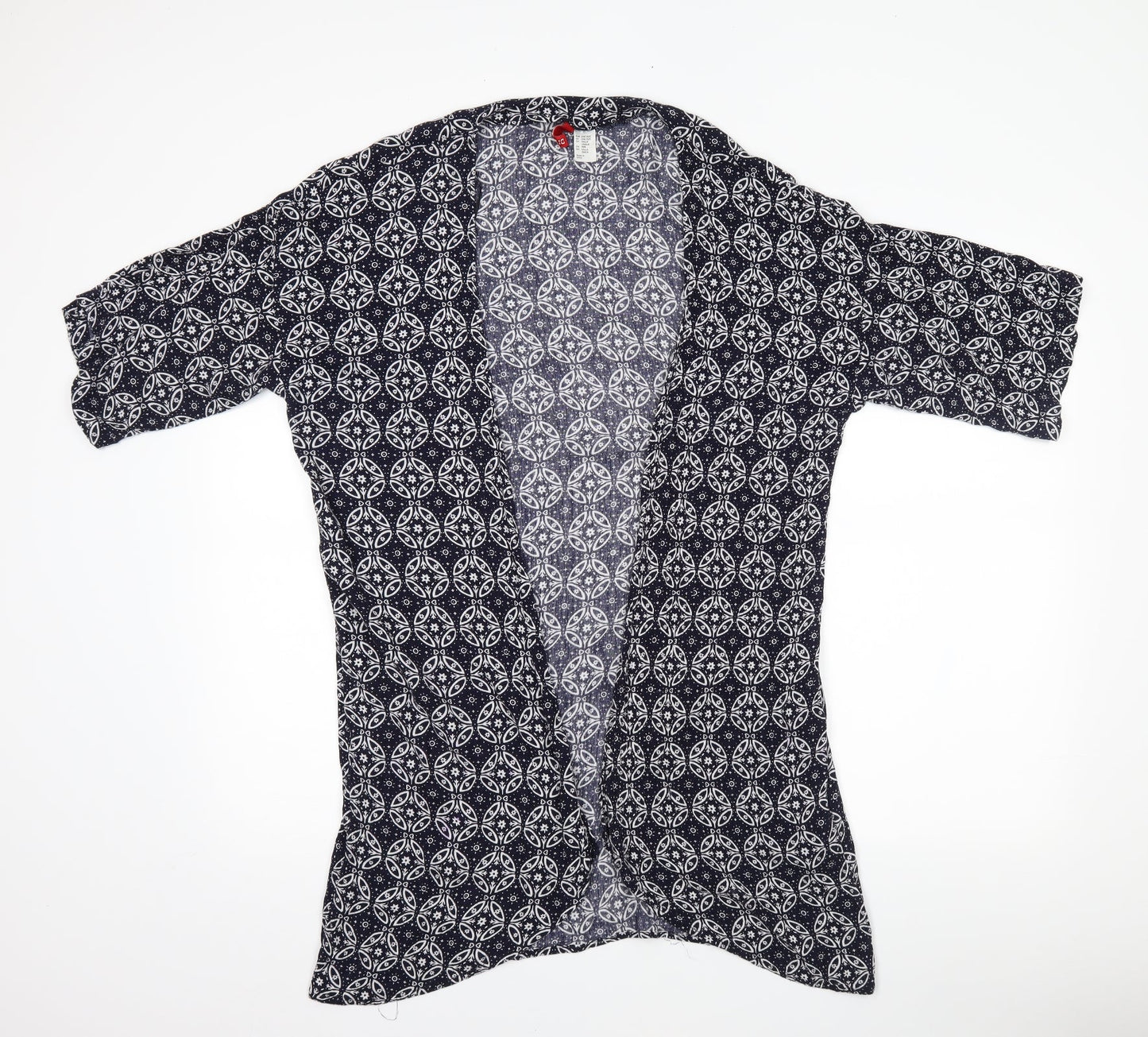 Divided Womens Blue Geometric  Basic Blouse One Size