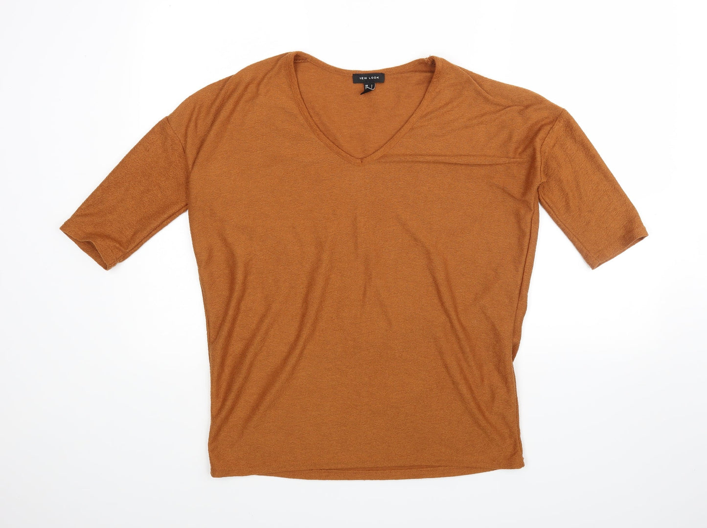 New Look Womens Brown   Jersey Blouse Size S