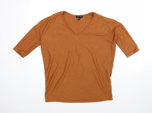New Look Womens Brown   Jersey Blouse Size S