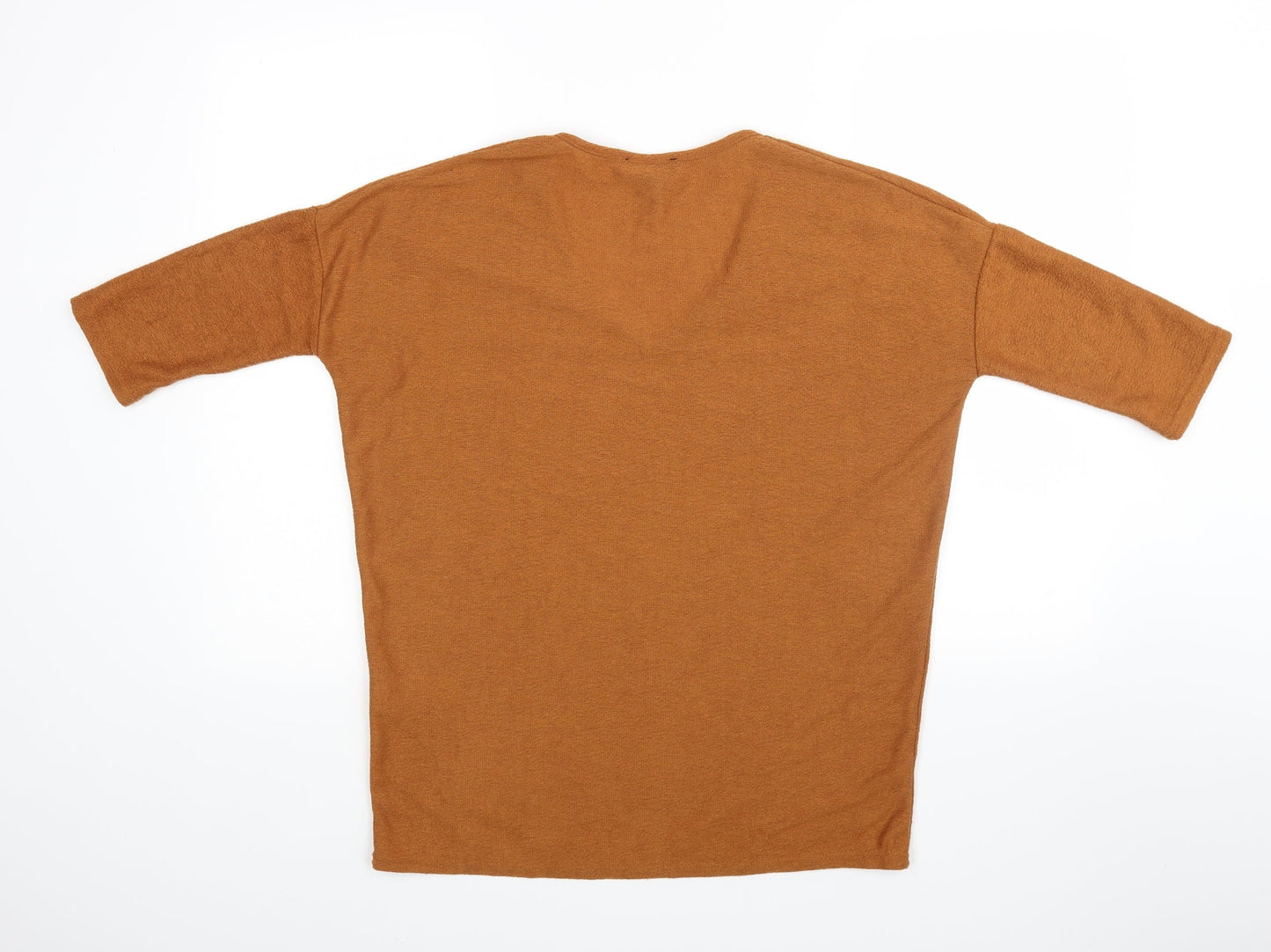 New Look Womens Brown   Jersey Blouse Size S