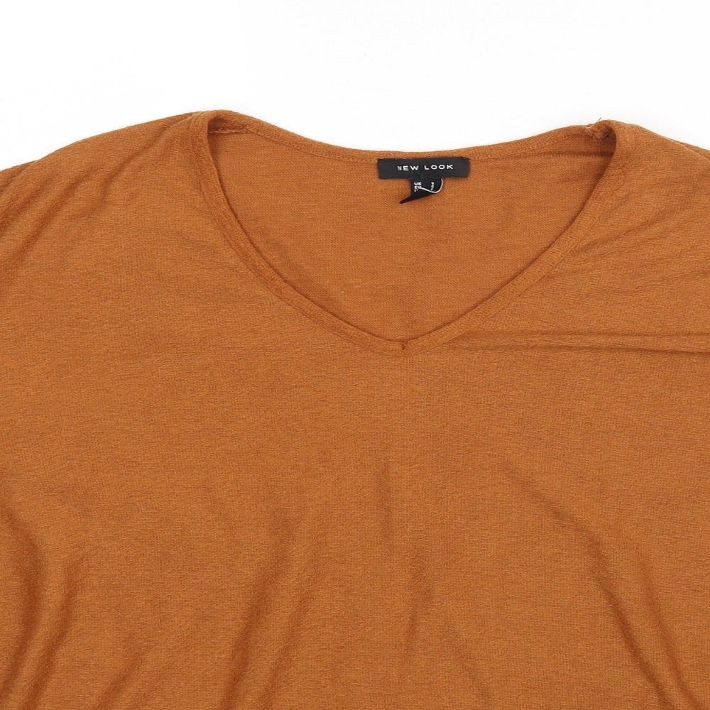 New Look Womens Brown   Jersey Blouse Size S