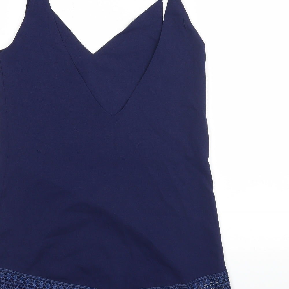 Club L Womens Blue   Basic Blouse Size 8