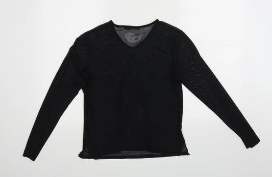 Boohoo Womens Black   Basic Blouse Size 8