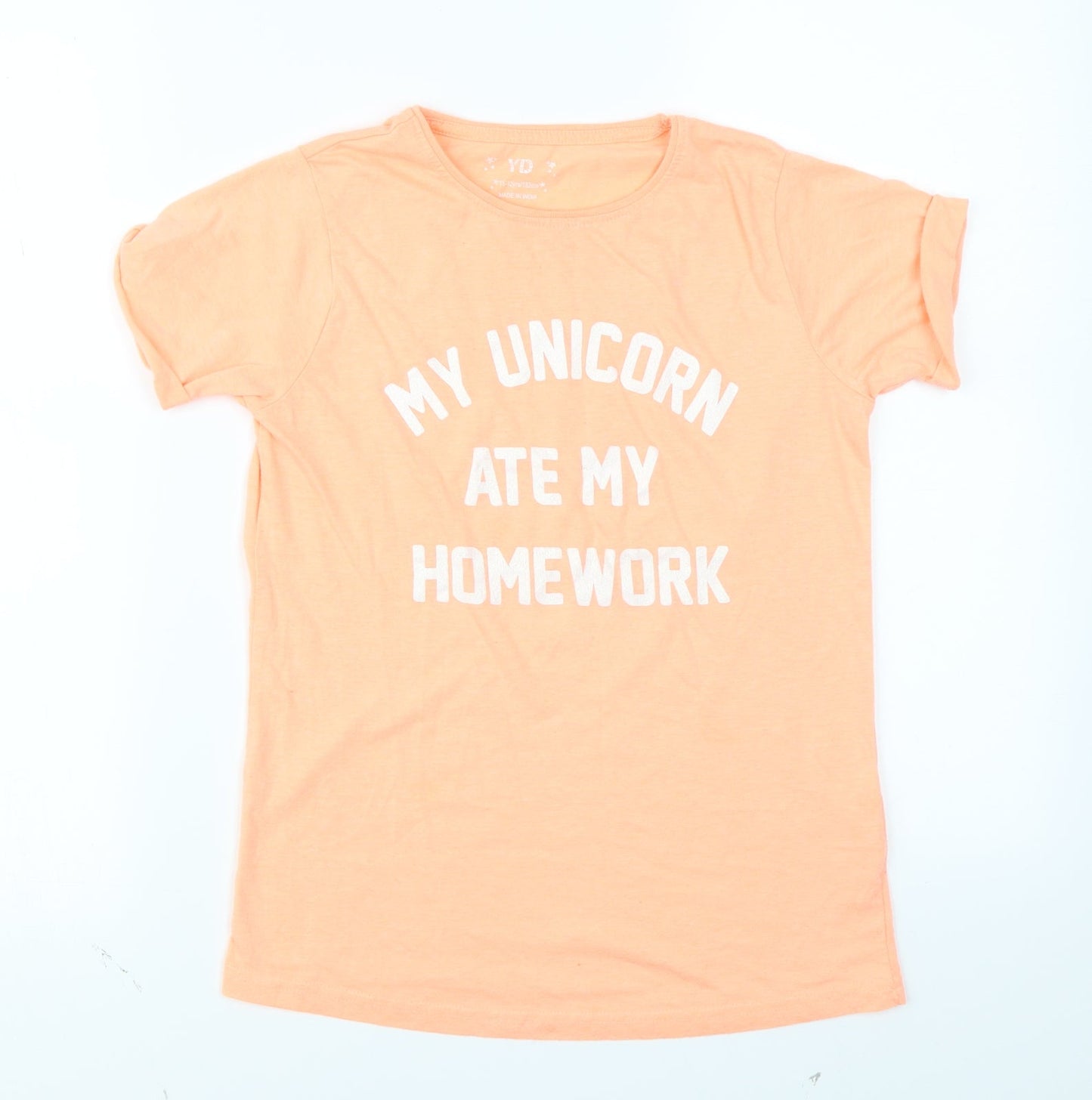 YD Girls Orange   Basic  Size 11-12 Years