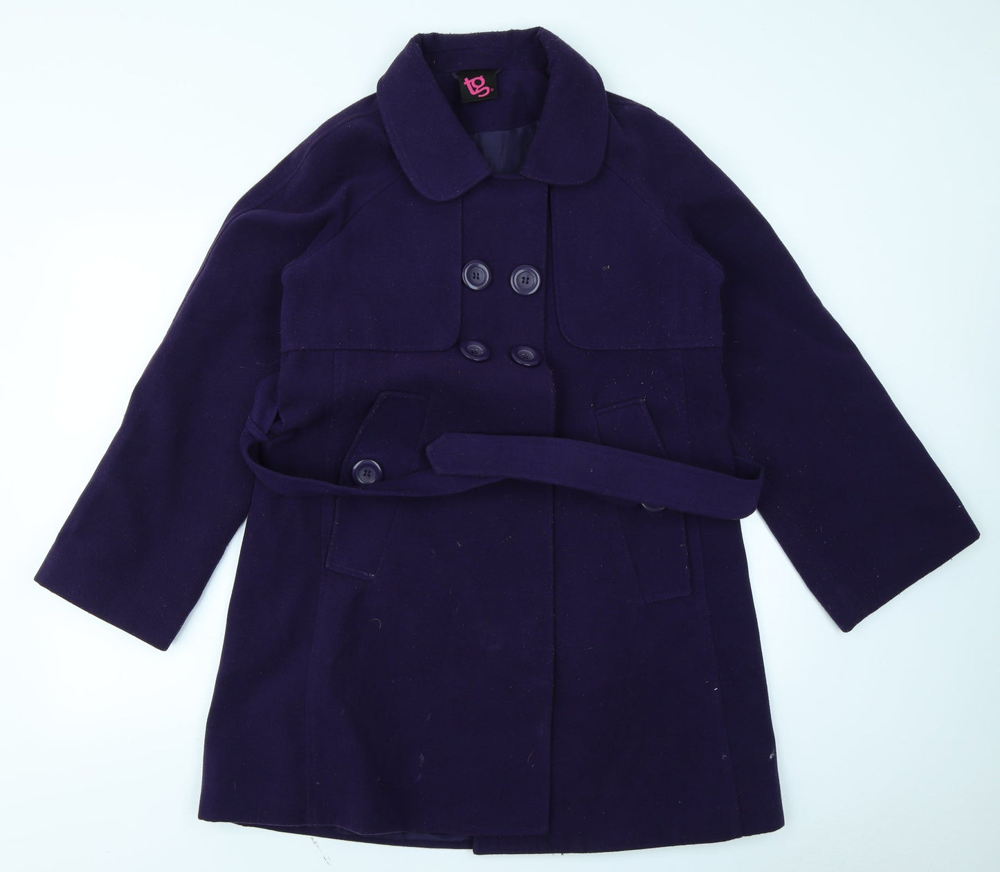 TG Womens Purple   Overcoat Coat Size 12
