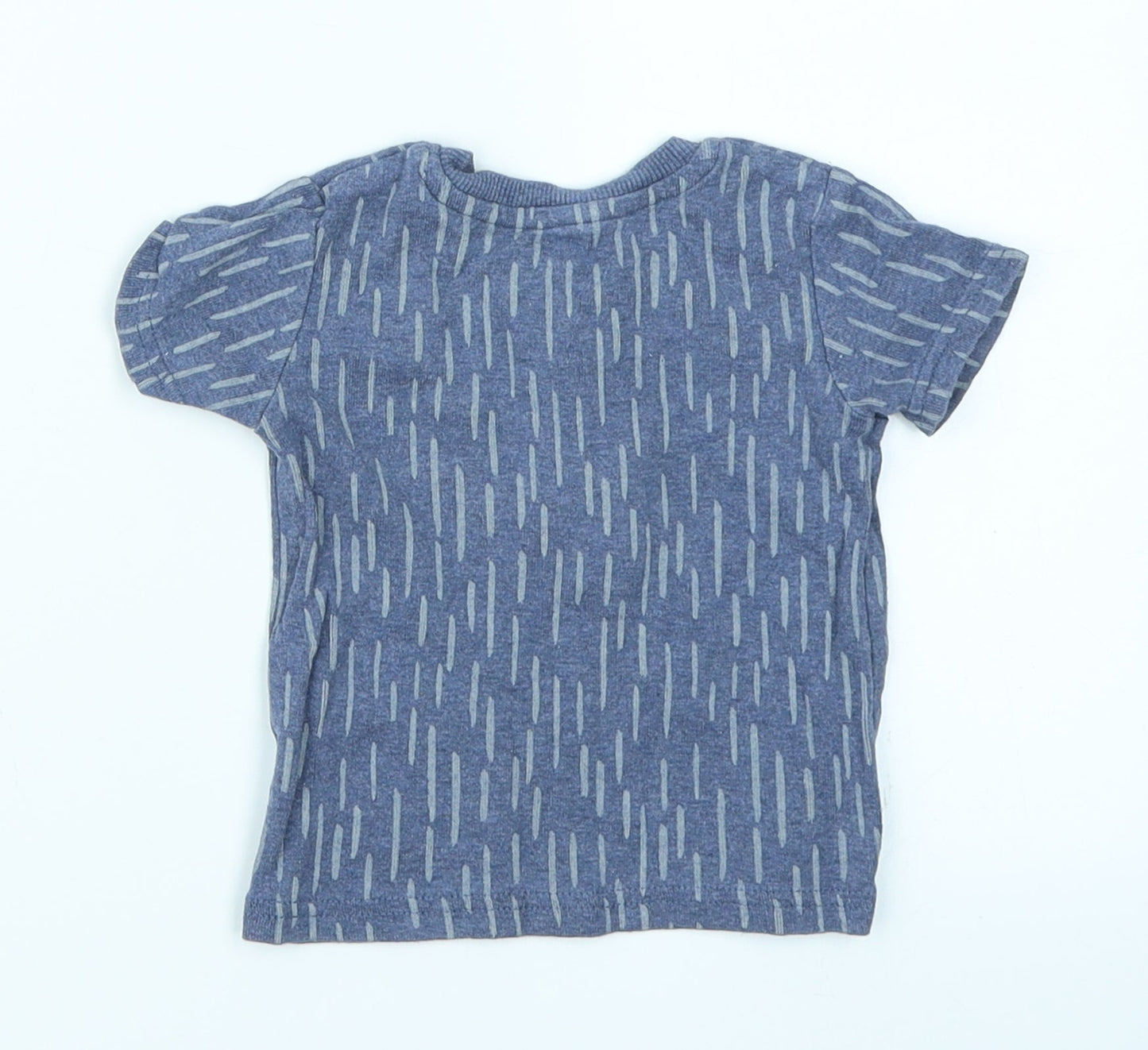 George Boys Blue Striped  Basic Polo Size 3-6 Months