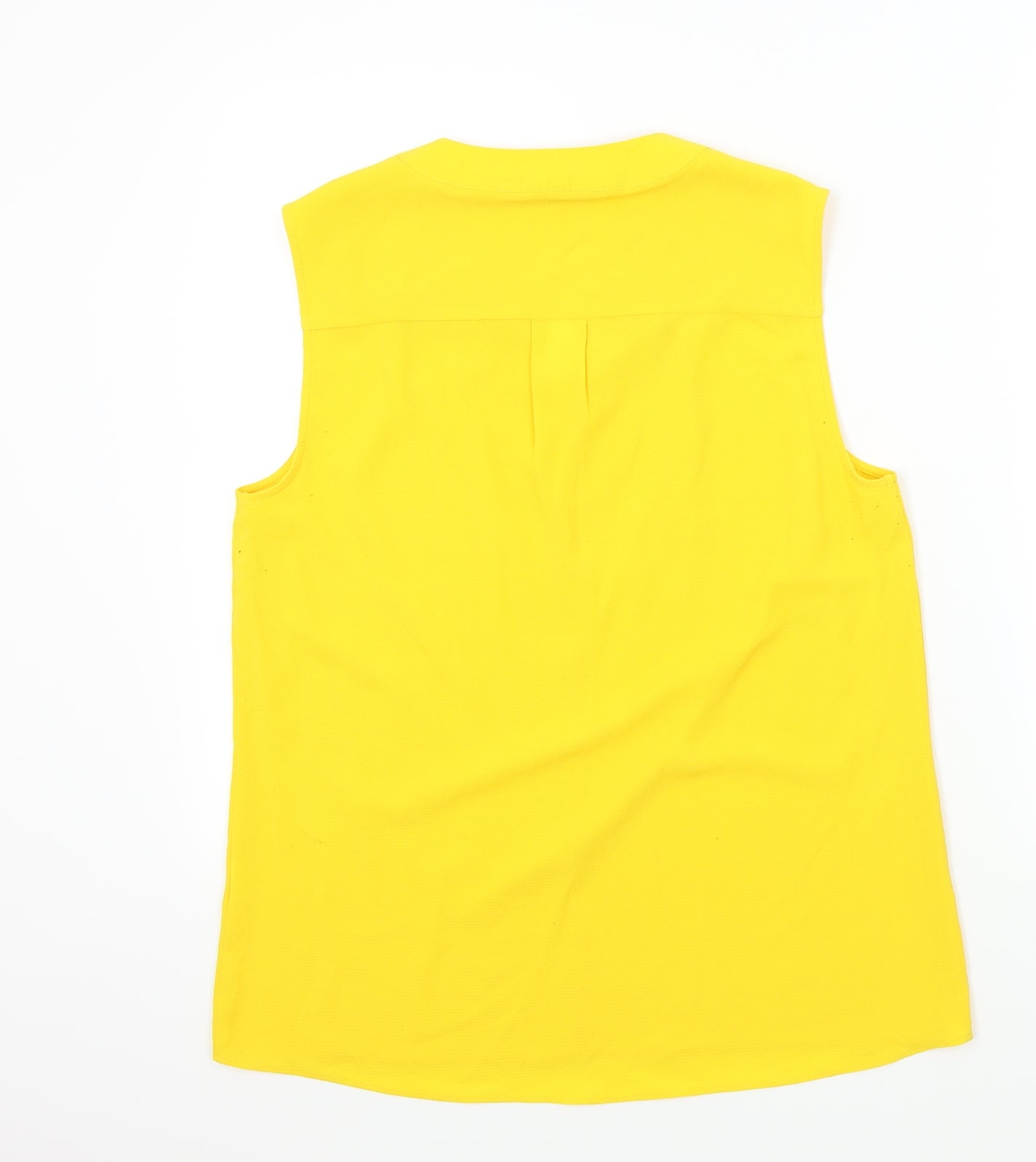 DEBINHAMS Womens Yellow Colourblock  Basic Blouse Size 12