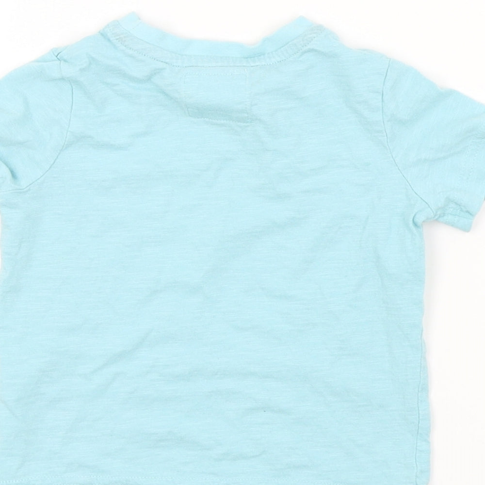 TU Baby Black Colourblock  Basic T-Shirt Size 6-9 Months