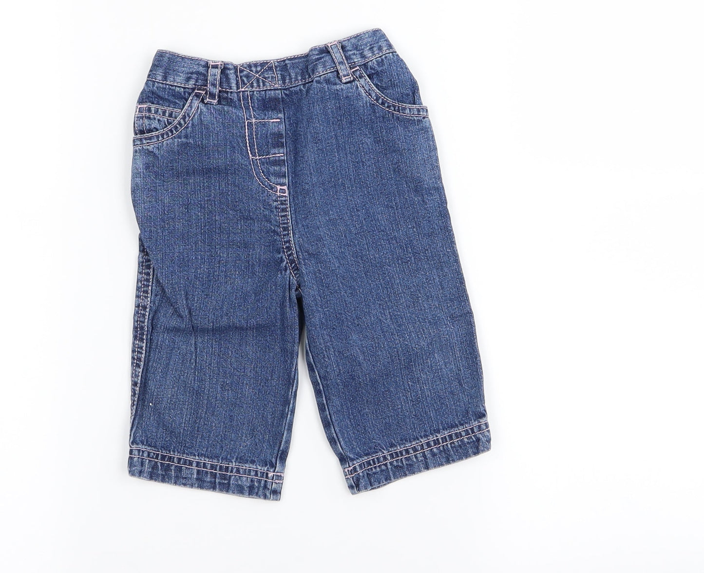 TU Girls Blue   Cargo Jeans Size 6-9 Months