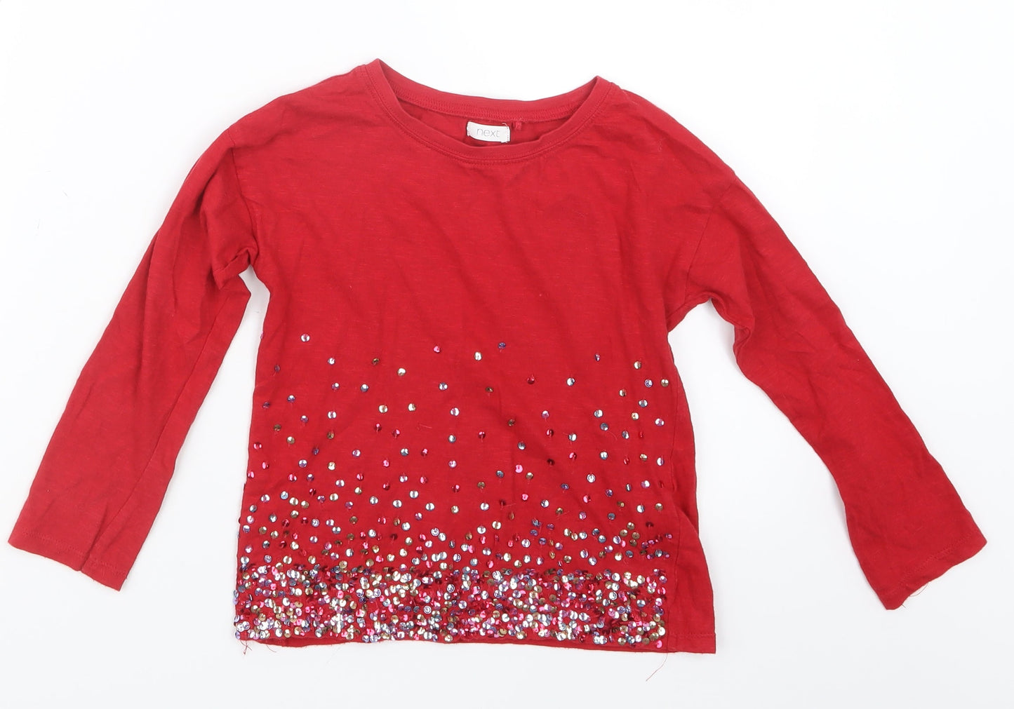 NEXT Girls Red   Basic T-Shirt Size 5 Years
