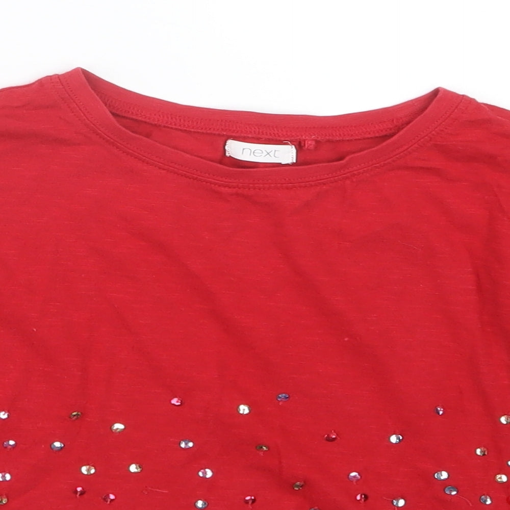 NEXT Girls Red   Basic T-Shirt Size 5 Years