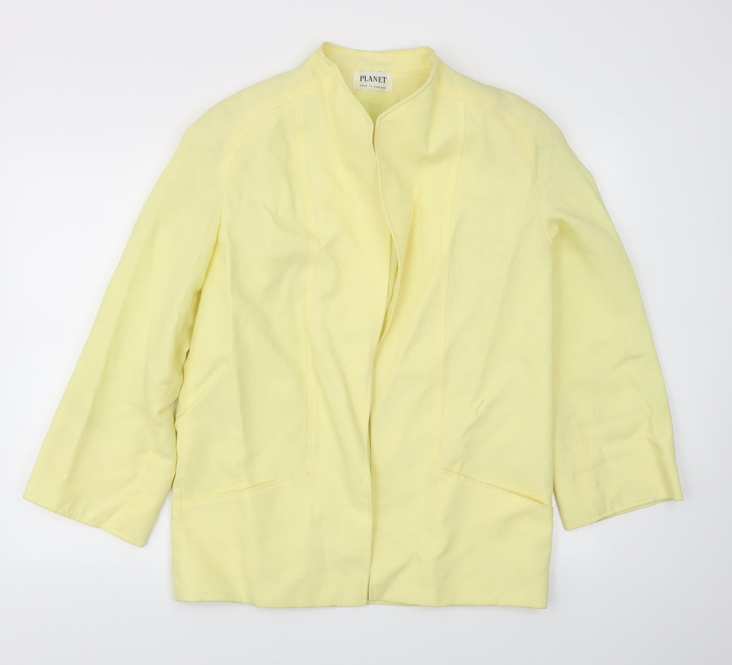 Planet  Womens Yellow   Jacket Blazer Size 12