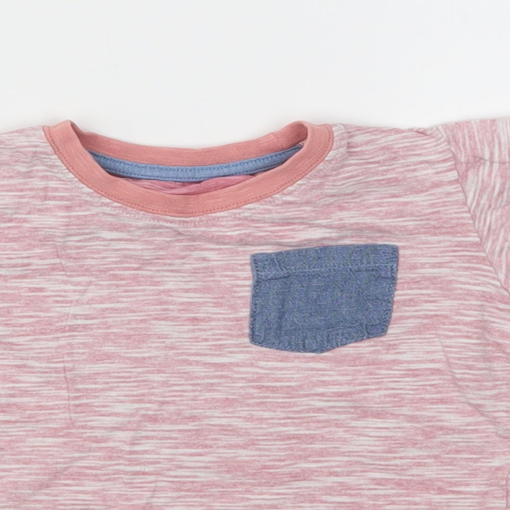 Matalan Boys Pink   Basic T-Shirt Size 18-24 Months