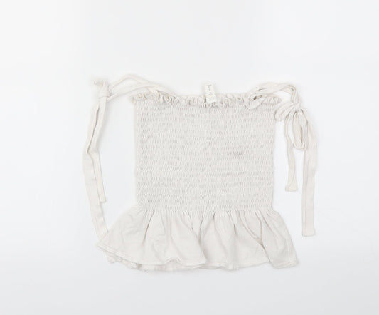 H&M Womens White   Basic T-Shirt Size XS