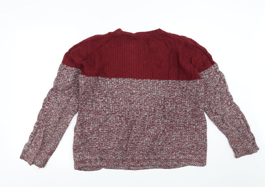 River Island Mens Red   Pullover Jumper Size M