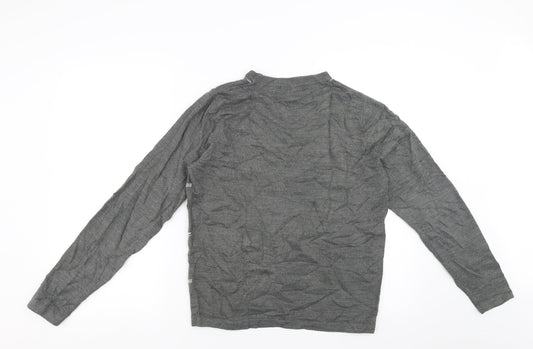 UrbanSpirit Mens Grey Check  Pullover Jumper Size XS