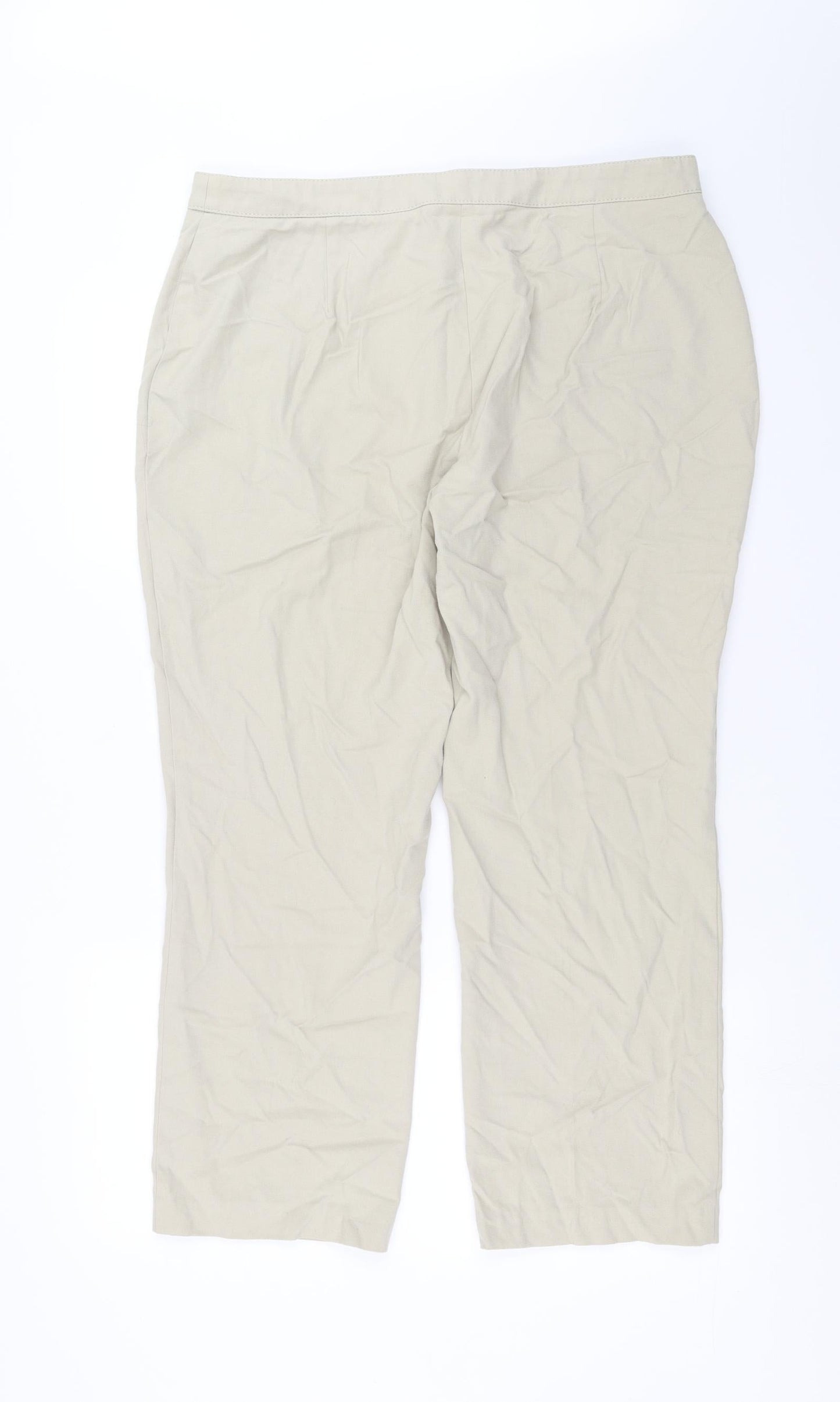Preworn Womens Beige   Trousers  Size 36 in L26 in