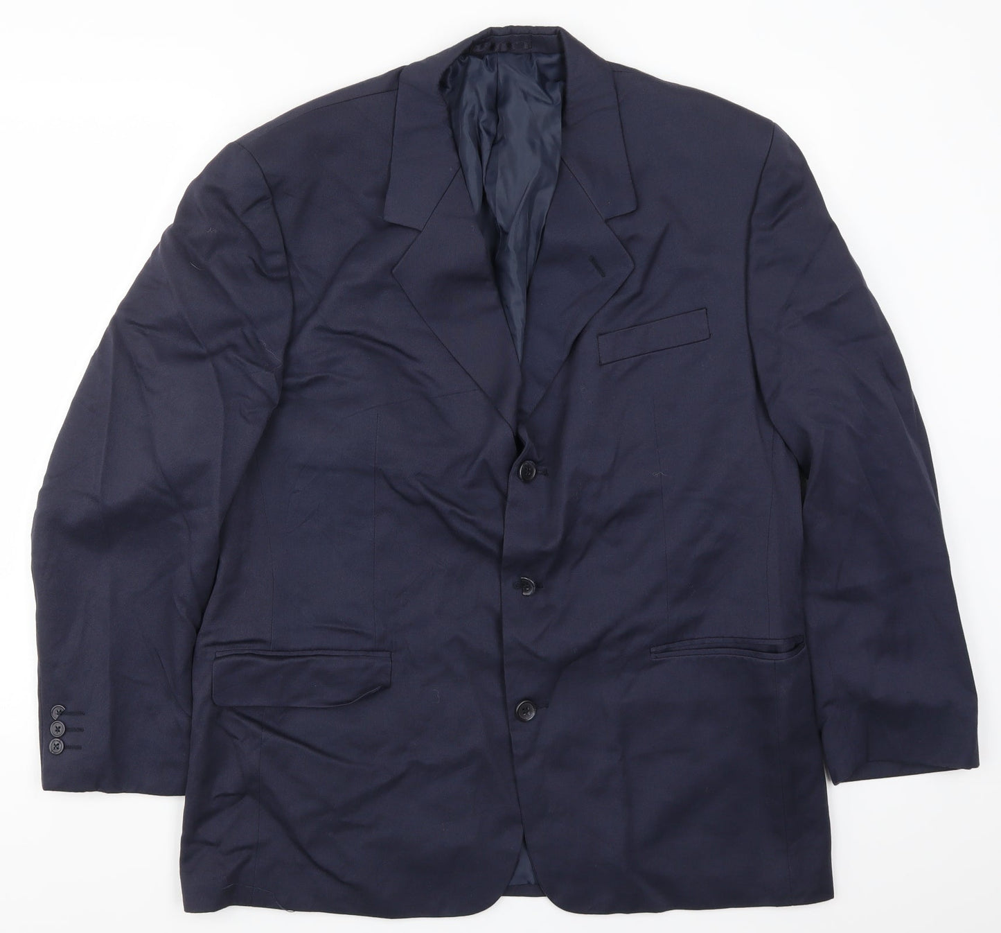 Essentials Mens Blue   Jacket Suit Jacket Size 44