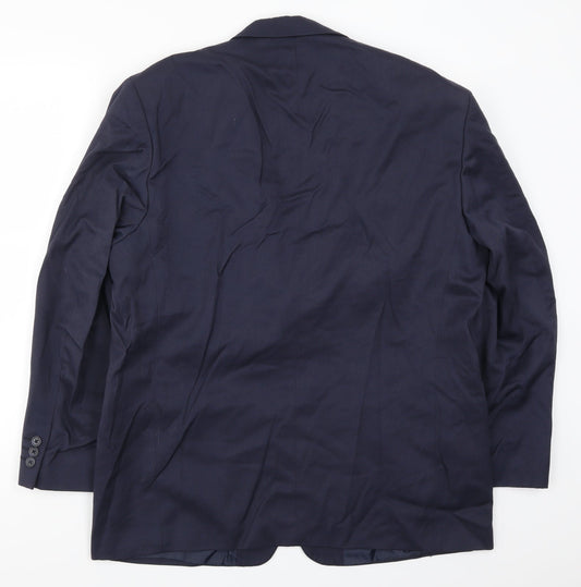 Essentials Mens Blue   Jacket Suit Jacket Size 44
