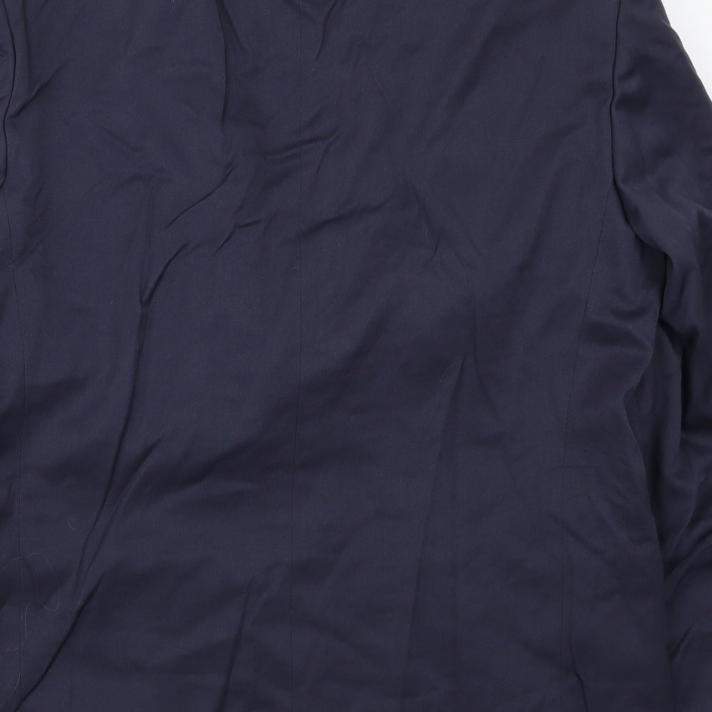 Essentials Mens Blue   Jacket Suit Jacket Size 44