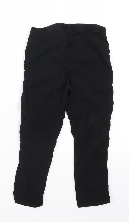 H&M Girls Black   Carrot Trousers Size 10-11 Years