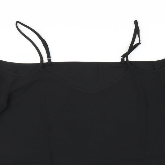 Preworn Womens Black   Basic Blouse Size L