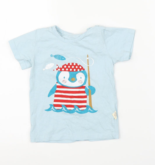 Tian Boys Blue   Basic T-Shirt Size 3-4 Years