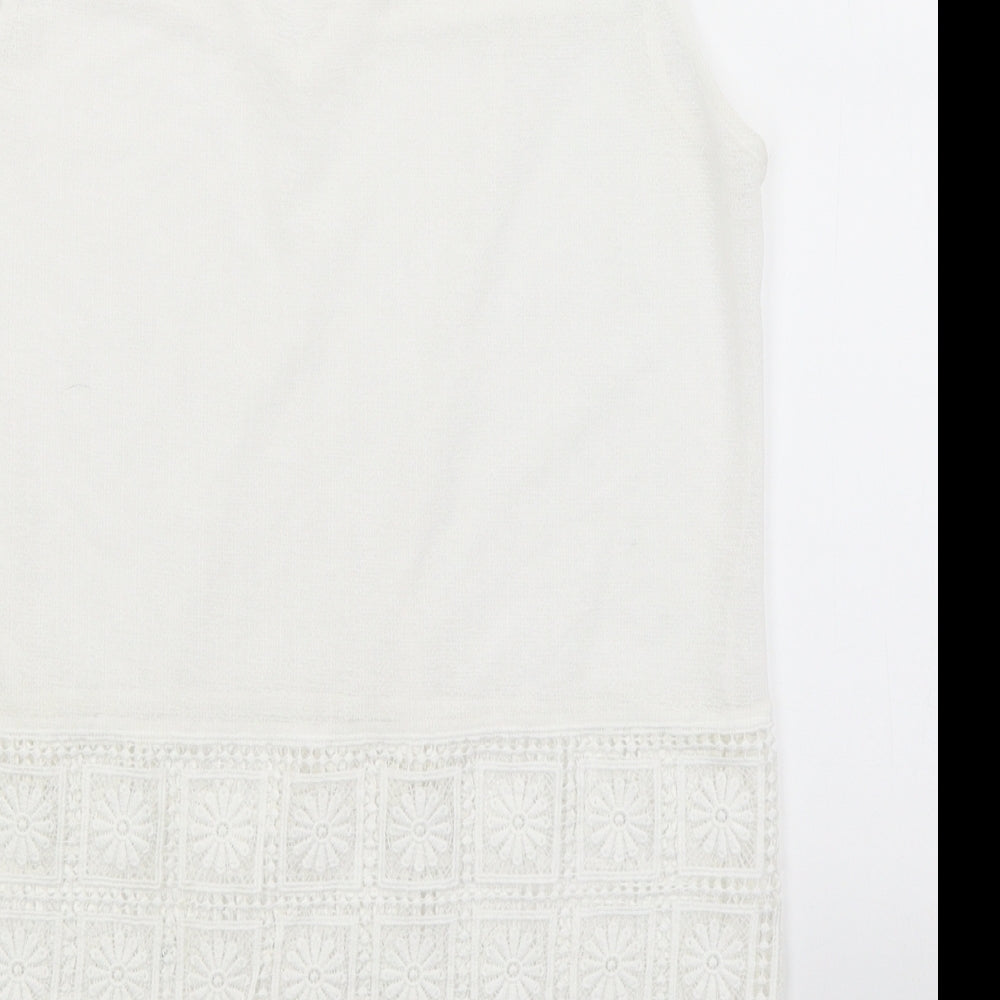 NEXT Womens White   Basic Tank Size 8