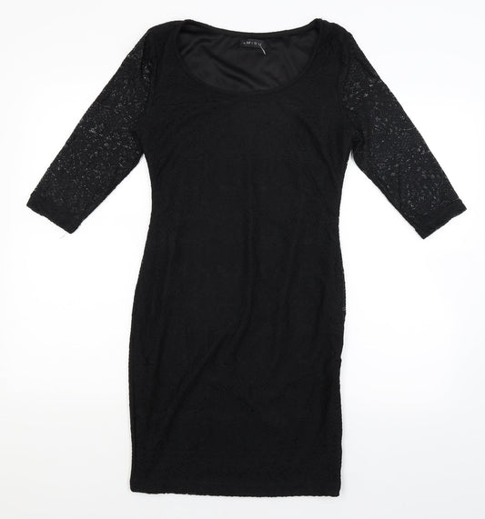 Amisu Womens Black   Bodycon  Size 8