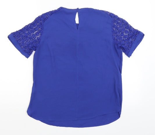 Dorothy Perkins Womens Blue   Basic T-Shirt Size 12
