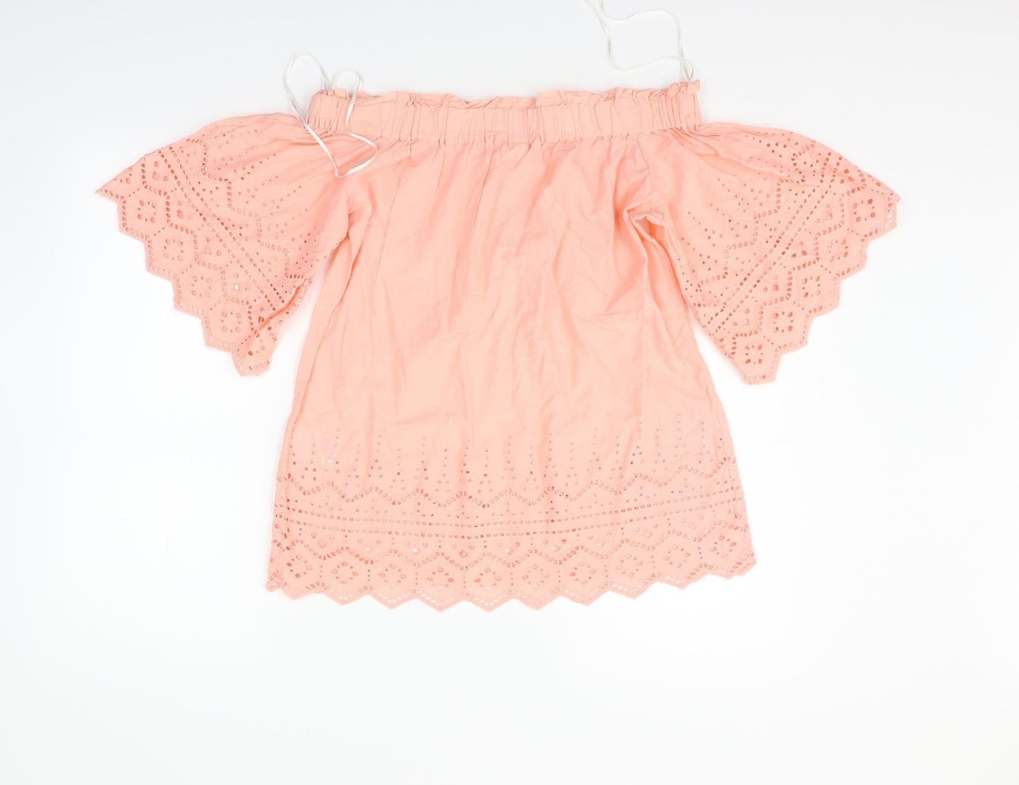 H&M Womens Orange   Basic Blouse Size 6