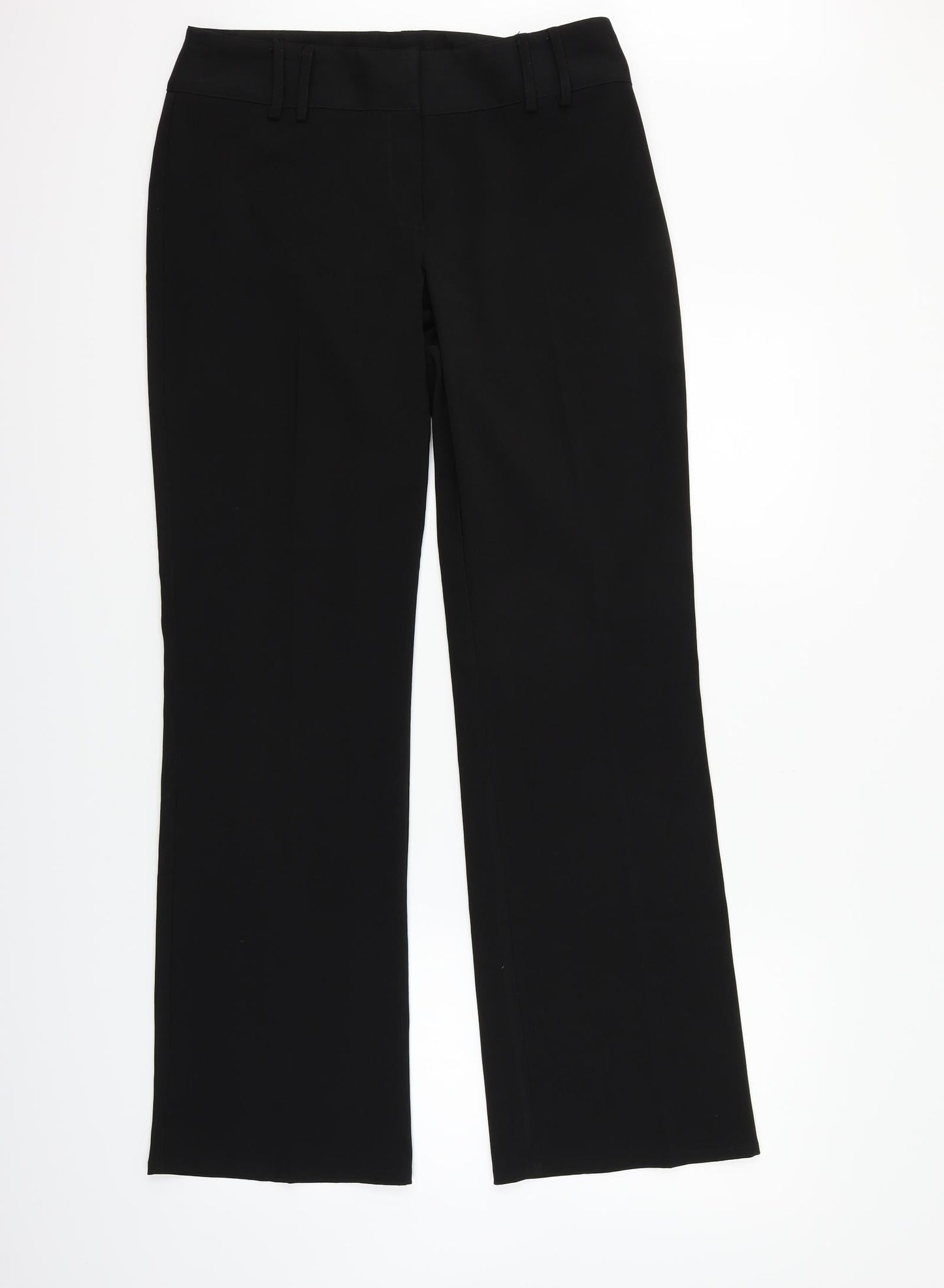 Preworn Womens Black   Trousers  Size 12 L31 in