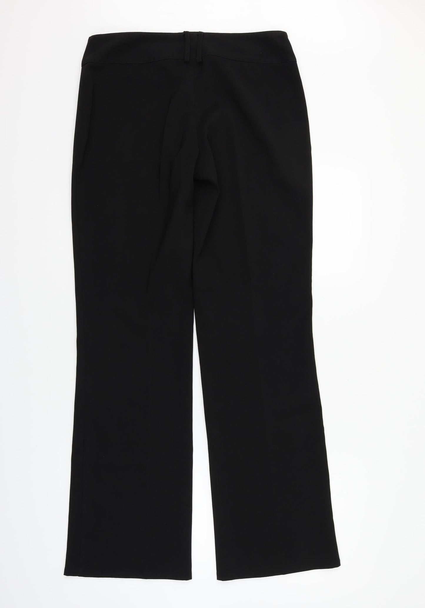 Preworn Womens Black   Trousers  Size 12 L31 in