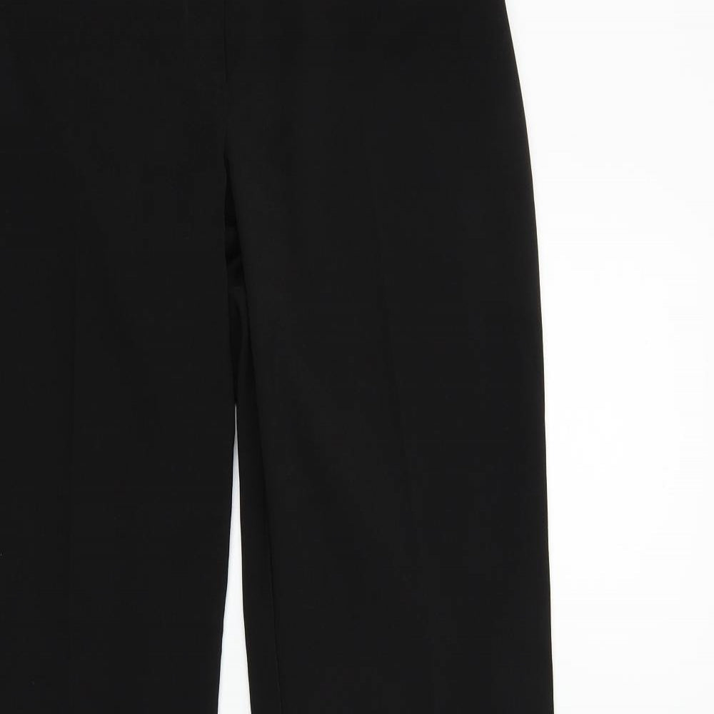 Preworn Womens Black   Trousers  Size 12 L31 in