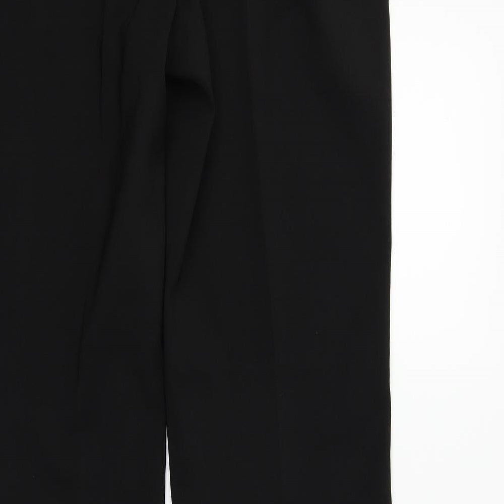 Preworn Womens Black   Trousers  Size 12 L31 in