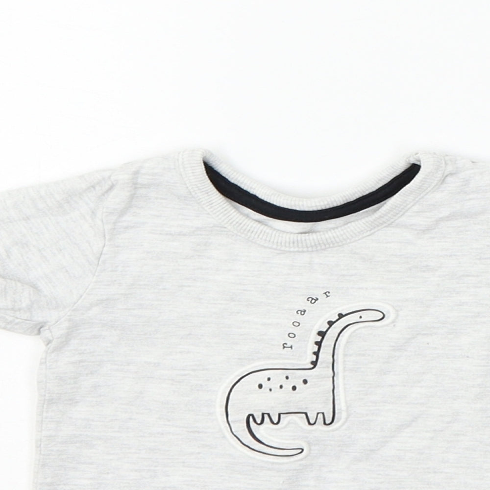 George Boys Grey   Basic T-Shirt Size 0-3 Months