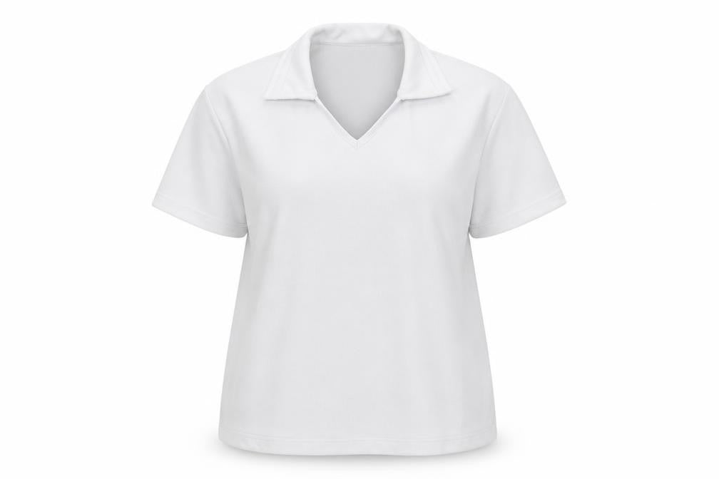 shotbowl Womens White   Basic Polo Size 2XL