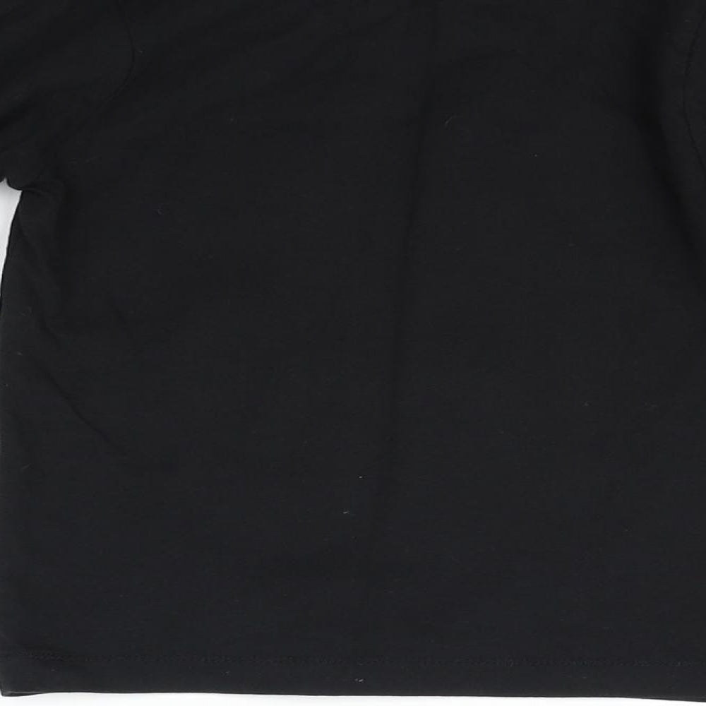 Matalan Girls Black   Basic Polo Size 4 Years  - santa