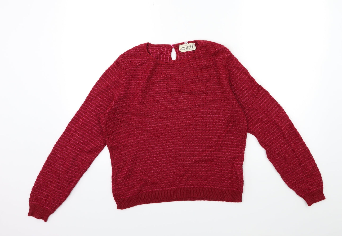 COTE DOLL Womens Red  Knit Pullover Jumper Size M