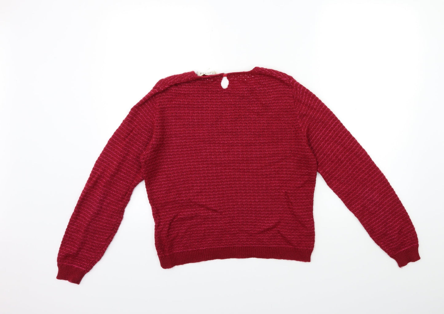 COTE DOLL Womens Red  Knit Pullover Jumper Size M
