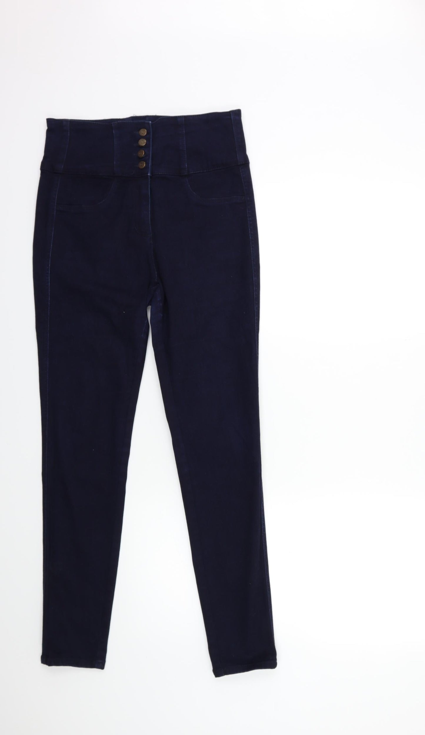 Preworn Womens Blue  Denim Skinny Jeans Size 28 in L28 in